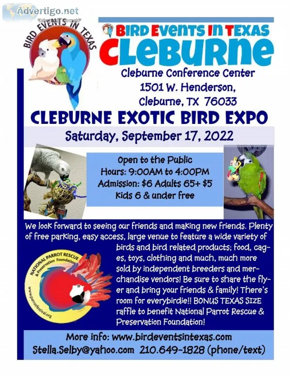 Cleburne Exotic Bird Expo