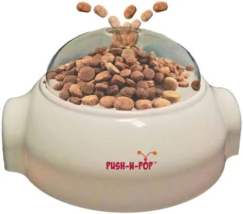 What is Push N Pop TreatFood Dispenser