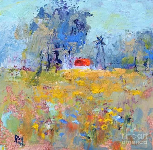The Windmill - Abstract Impressionist Landscape
