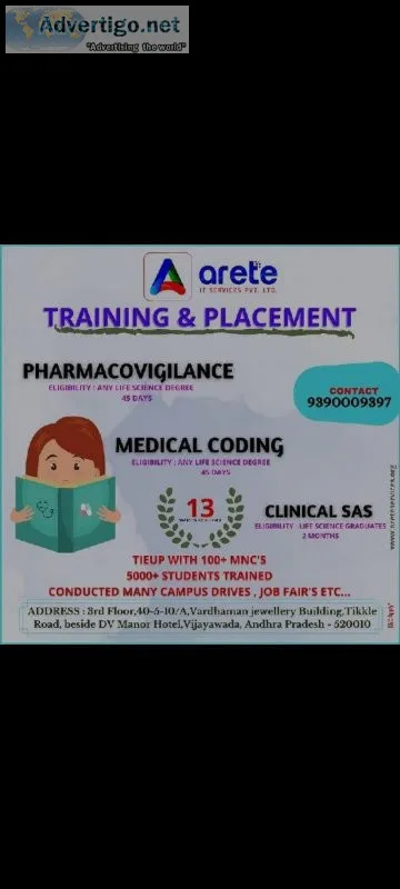 Placements and certification for medical coding in arete service