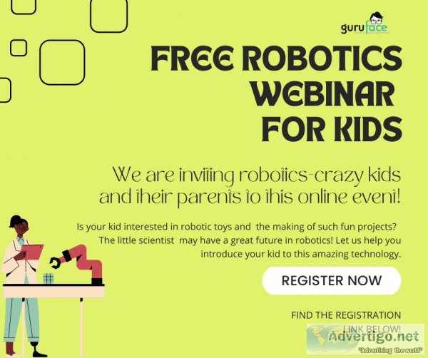 Free Webinar on Robotics for Kids