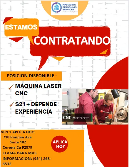 CNC JOB POSITION