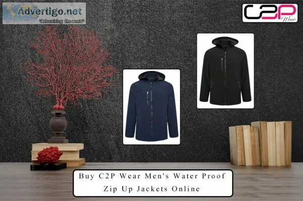 Buy C2P Wear Men s Water Proof Zip Up Jackets Online