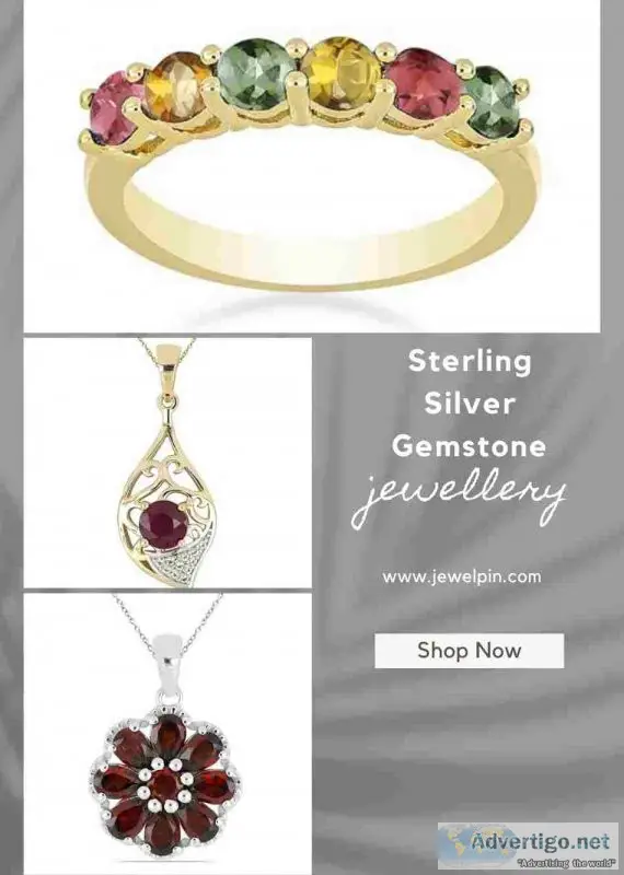 Jewelpin offers authentic sterling silver gemstone jewellery