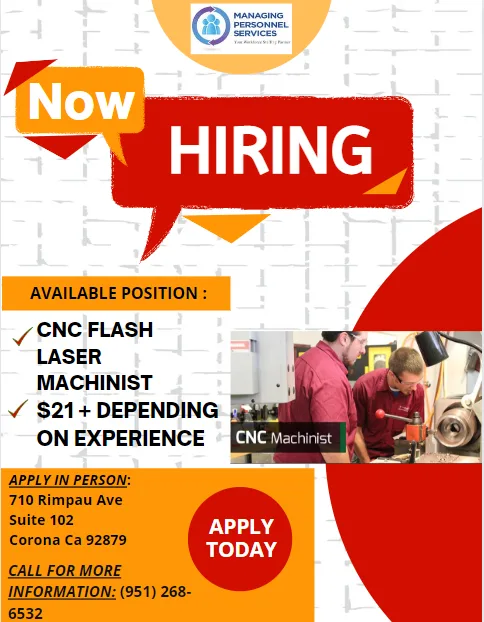CNC JOB POSITION