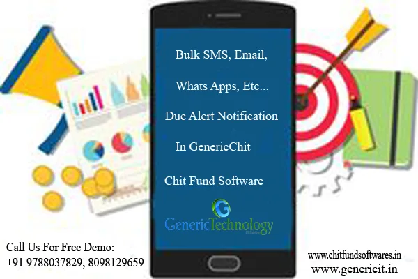 Payment reminder options in genericchit chit fund software