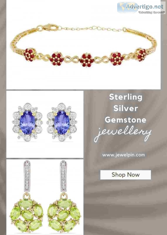 Jewelpin offers authentic sterling silver gemstone jewellery