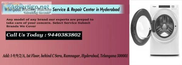 Whirlpool washing machine service & repair center in Hyderabad