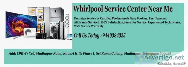 Whirlpool service center near me