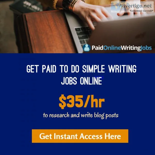 Paid Online Writing Jobs - Get Paid To Do Simple Writing Jobs On