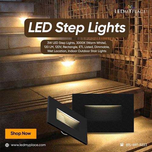 Purchase LED Step Lights with ETL Certified and 3 Years of Warra