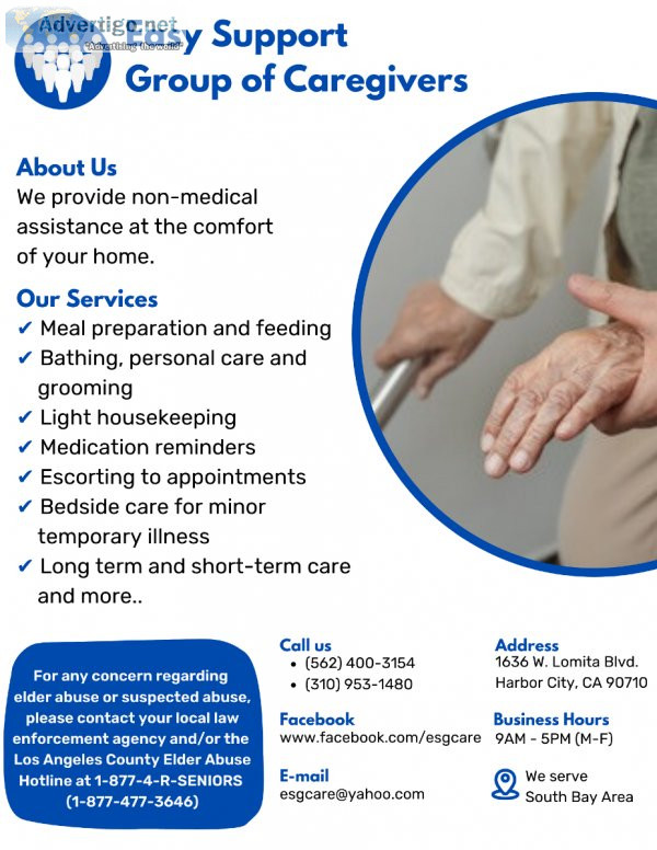 In Home Service South Bay Area