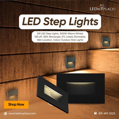 Buy LED Step Lights to Give Your Outdoor Space an Inviting Look
