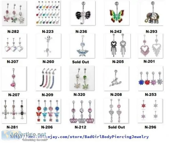 Navel Belly Button Rings  Below 3.00