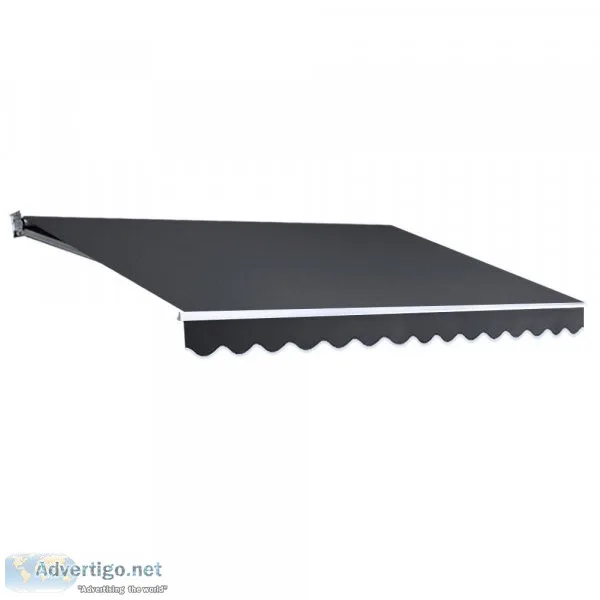 Instahut 4.5M x 2.5M Outdoor Folding Arm Awning &ndash Grey