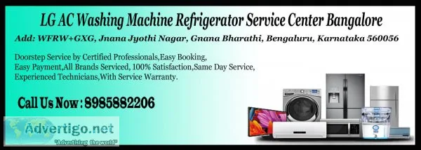 Lg ac washing machine refrigerator service center bangalore