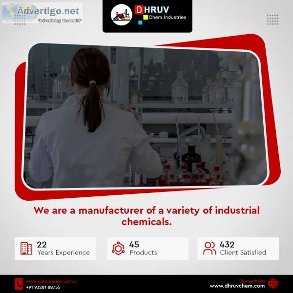 We are a manufacturer of a variety of industrial chemicals