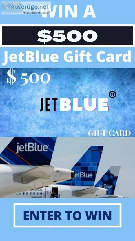 Free JetBlue 500 Gift Card