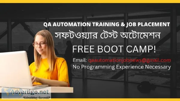 QA Test Automation Training and 100% Job Placement Assistance
