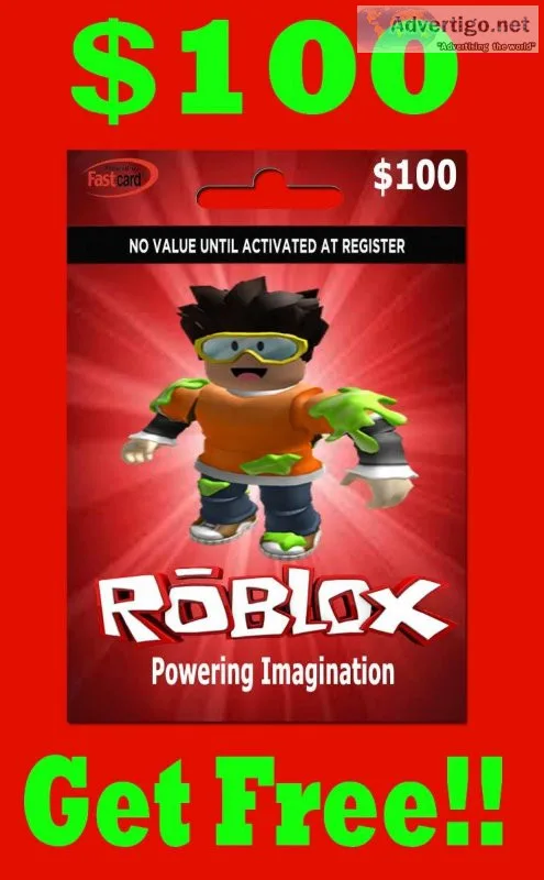 Get a Free 100 Roblox Gift Card