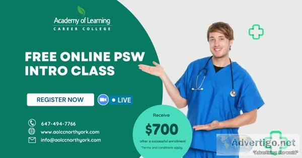 Become a Personal Support Worker now