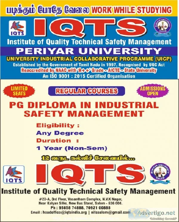 Institute Of Quality Technical Safety Management