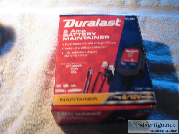 NEW IN BOX - Duralast DL-2D  2 Amp Battery Maintainer