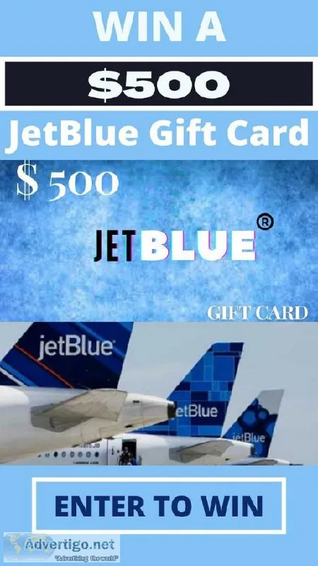 Free JetBlue 500 Gift Card