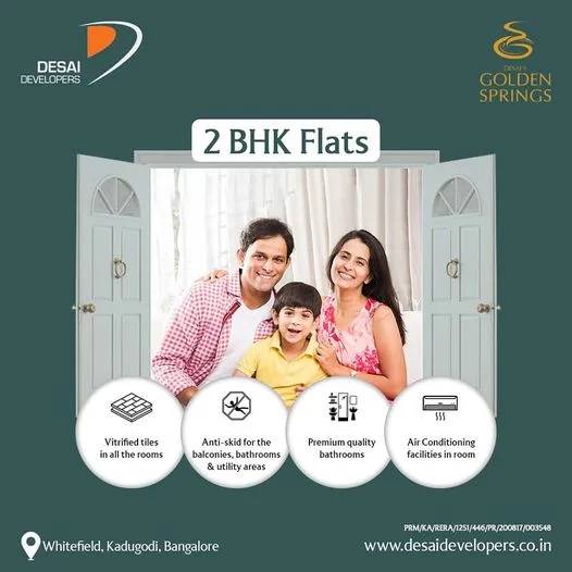 3bhk flats in whitefield, kadugodi (bangalore)