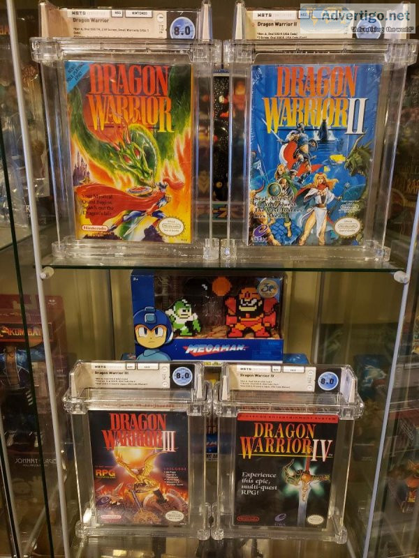 Nes Snes Wata and Factory sealed games up for auction on hibid.c