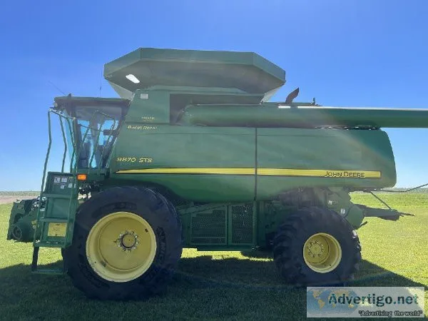 2009 John Deere 9870 PRWD Combine For Sale In LaMoure North Dako