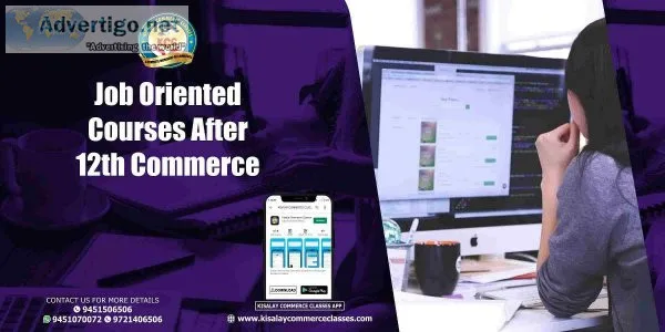 Job Oriented Courses after 12th Commerce
