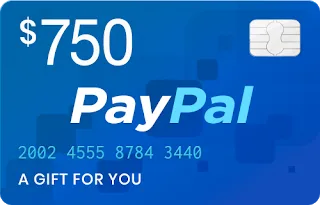 Free 750 PayPal Gift Card Away in USA from Home