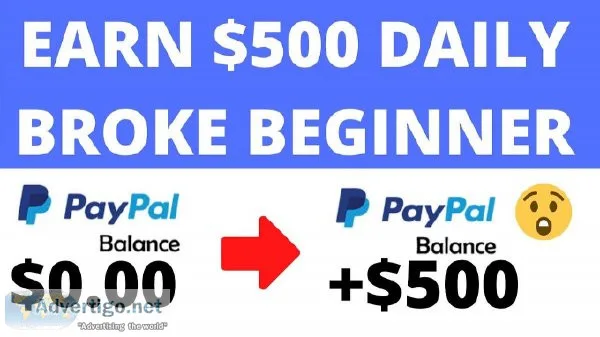 Get 500 To Your PAYPAL Account In Just A Minutes