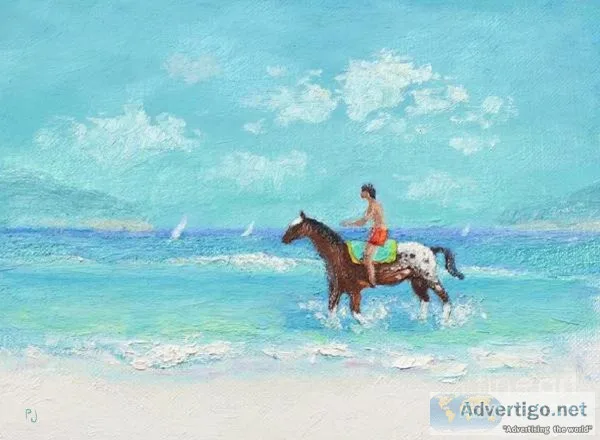 Young Rider and the Sea