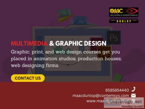 Multimedia and graphic design courses | maac dunlop
