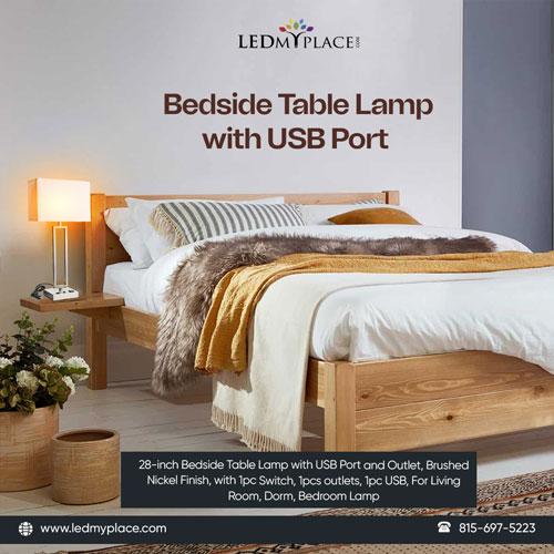 Improve the Ambiance of Your Bedside Table Lamp with USB Port