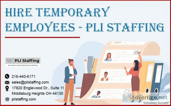 Hire Temporary Employees - PLI Staffing