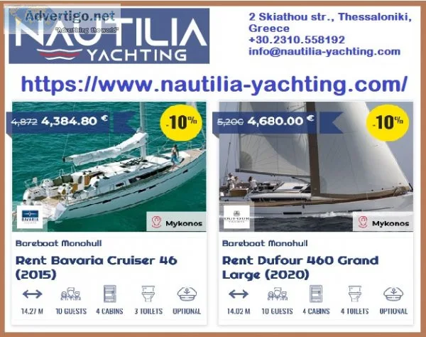 Rent a yacht charter in dodecanese