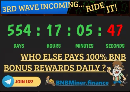 The Highest Running Miner Called BNBMiner.finance Pays good Pass