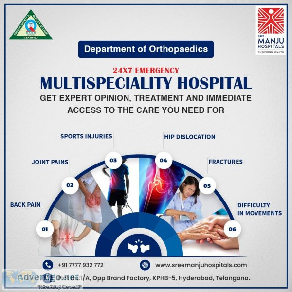 Best orthopedic hospital in hyderabad | kukatpally - sree manju 