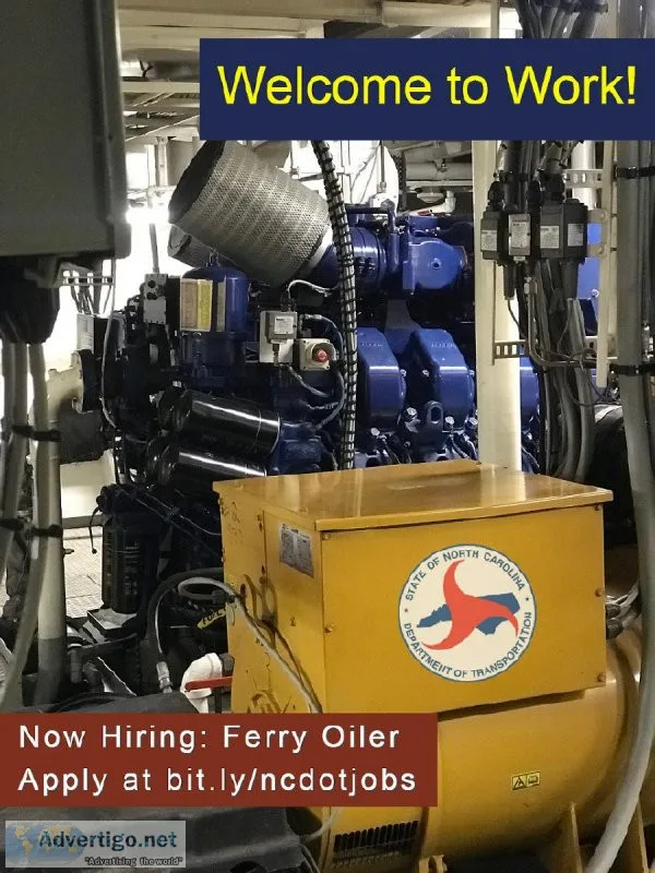 Ferry Oiler - 2 Openings - NEW HIGHER PAY