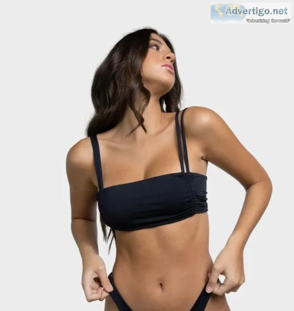 Get The Latest Designer Black Bikini From Aira Bikini.