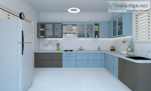 L shaped modualr kitchen manufacturers & designers in mumbai