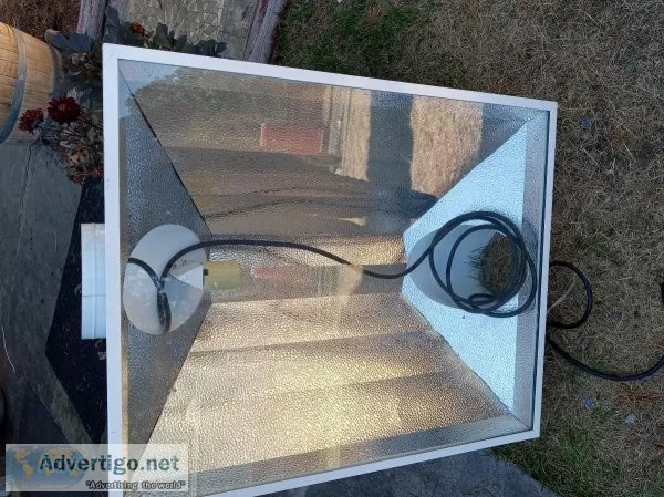 1000 watt Extra large wide scoop grow hoods with tempered glass 