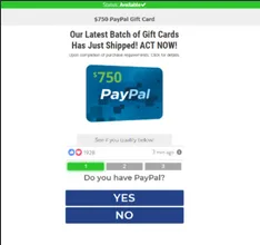 Get a gift card valued up to 750