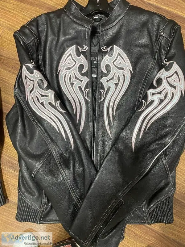 Mens and ladies leather jackets and vests