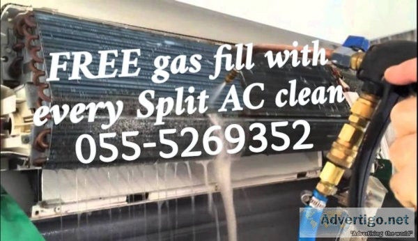 Ac repair in ajman sharjah 055-5269352 split clean duct central 