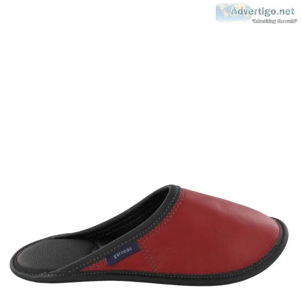 Buy All-Leather Mule Slippers For Women - Garneau Slippers
