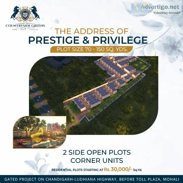 Countrysidegreens || residential plots for sale near mohali